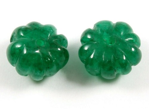 Paire perles émeraude - perles,