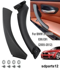 Poignée Intérieur de Porte Droit Passager Noir pour BMW Série 3 E90 E91
