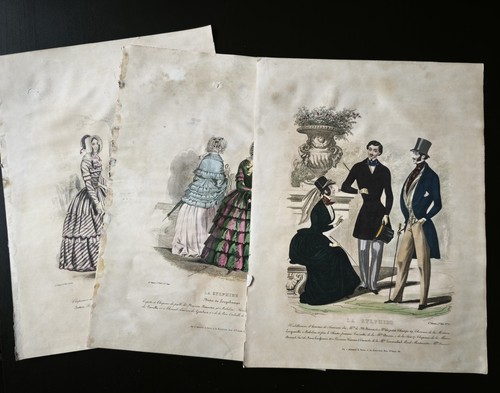 Lot gravures mode - gravures,