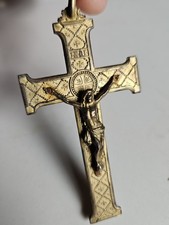 Croix Christ Bronze Dore XIX 8