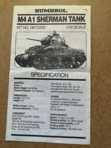 M4a1 sherman tank - ,