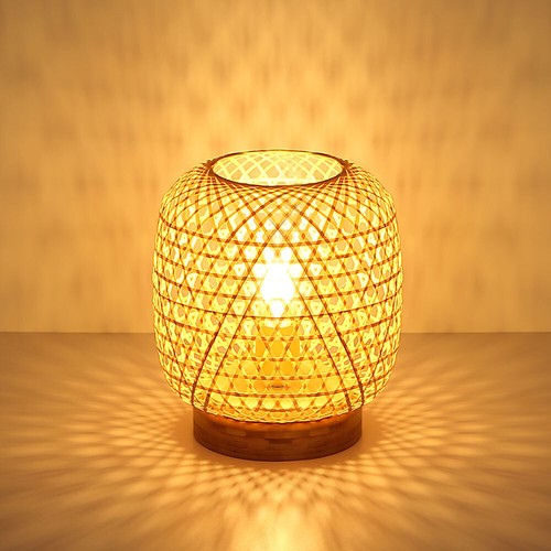 Lampe table bambou - lampe,