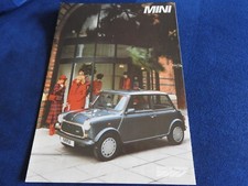 catalogue depliant austin rover mini mayfair 1989