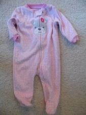 JOLI PYJAMA POLAIRE BEBE FILLE MOTIF OURS  6/9 MOIS  IDEE CADEAU !