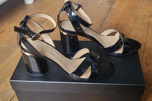 Sandales cuir vernis - cuir,