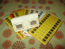 📷 Vintage Lot LESTRADE 8 CARTES STÉRÉOCARTES + STÉRÉOSCOPE BEIGE Stéréoscopie 