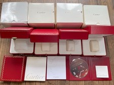 VINTAGE AUTHENTIQUE CARTIER boîtier de montre rouge lot de 4 CO 1018 COWA...