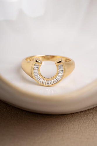 Bague fer cheval - bague, pour