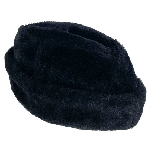 Toque noir hiver vintage - toque,