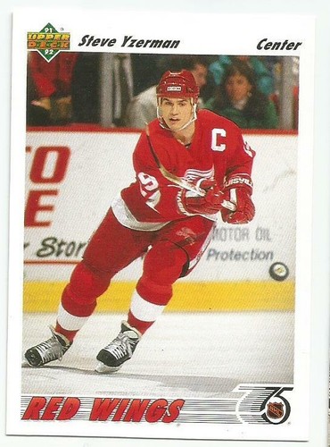 Steve yzerman 1991 upper - yzerman, 1991-92