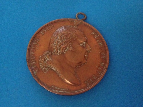 Médaille cuivre louis xviii - médaille,