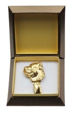 Cane Corso - Clip Plaqué Or