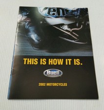 Buell Range 2002 USA Canada Prospectus Catalogue Brochure Moto