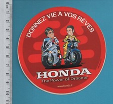 HONDA - VALENTINO ROSSI - MOTO RALLYE RACING MECANIQUE - AUTOCOLLANT 