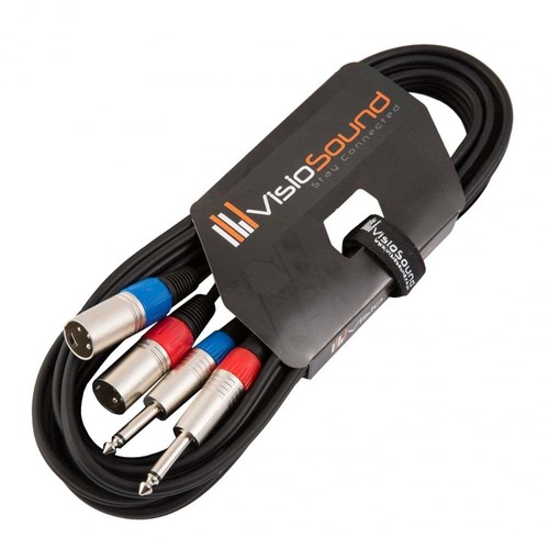 Câble double xlr mâle à - 2,
