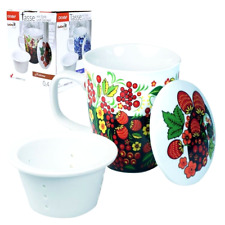 Mug à thé avec couvercle et