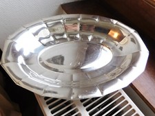 corbeille a pain en métal argenté