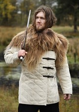 Battle-Merchant Viking Schulterfell Nordlandschnucken Braun Moyen Âge Costume