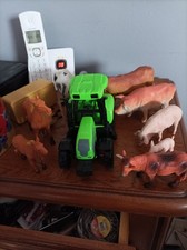 Tracteur avec animaux de la