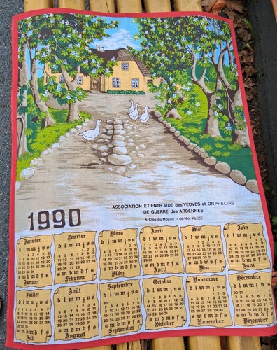 Torchon calendrier