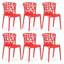 6 Chaises de jardin bistrot en
