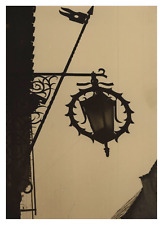 République tchèque, Prague, Enseigne en fer forgée de 1625, Tirage vintage, 1953