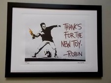 Banksy  ( Art Print ) " Thank's ....."  Street Art Graffiti