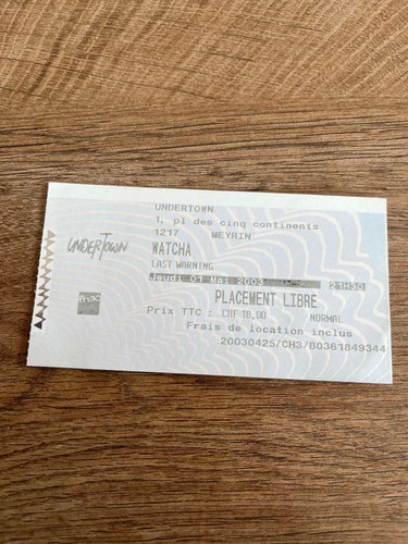 Billet concert n38 high - concert,