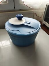  Tupperware Ancienne Essoreuse A Salade Bleu Avec Freins Vintage 