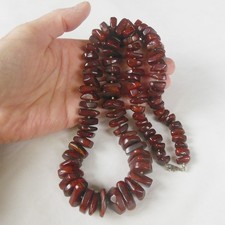 ANCIEN Collier AMBRE Cerise