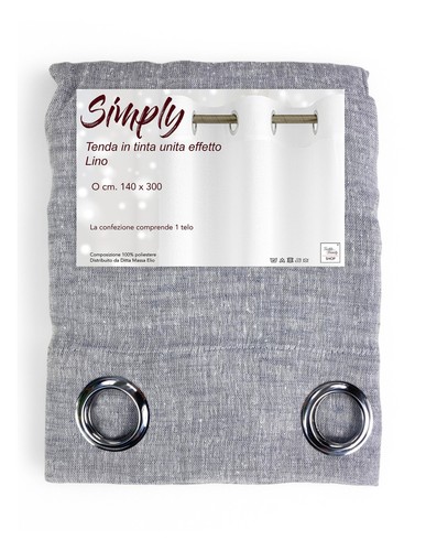 Rideau simply linen - linen, effect