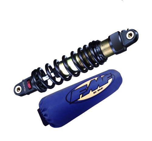 White blue atv shock - white,