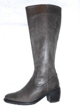MINKA DESIGN bottes zippée cuir marron taupe P 37 = 37,5 TBE