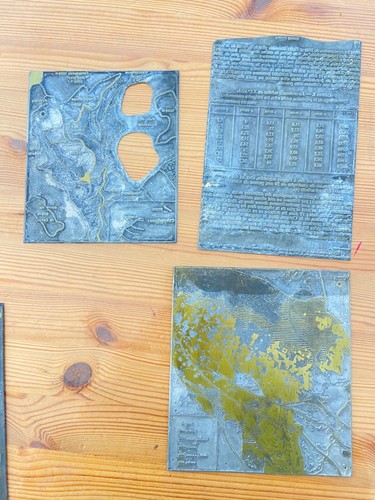 Lot anciens tampons plaque - lot,