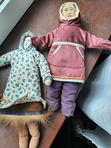 Deux poupees tisus chiffon - deux,