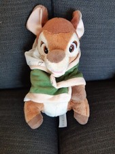 Doudou Peluche Bambi DISNEY NICOTOY couverture verte 25 cm, TBE
