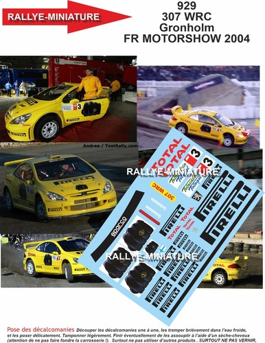 Decals ref 0929 peugeot - 1/24,