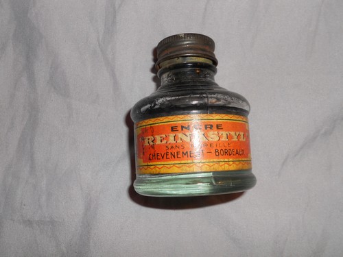 Ancienne bouteille encre - bouteille, d'encre