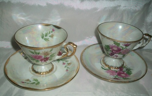 Lot irridescent cup - irridescent, &