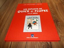 BD HERGE / ARCHIVES TINTIN / LES EXPLOITS DE QUICK ET FLUPKE 3E ET 4E SERIES TB