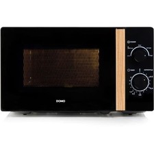 DOMO DO2820 Four micro-ondes 20L - 700W - Noir finition bois