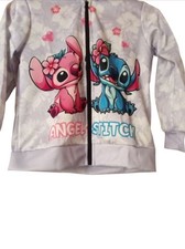 Veste Stitch A Capuche 5/6 Ans Neuf