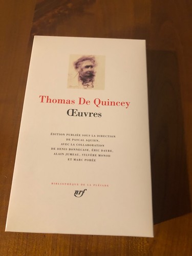Pléiade thomas quincey - thomas, de