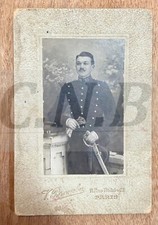 CARTE PHOTO MILITAIRE 19° TENUE KEPI SABRE