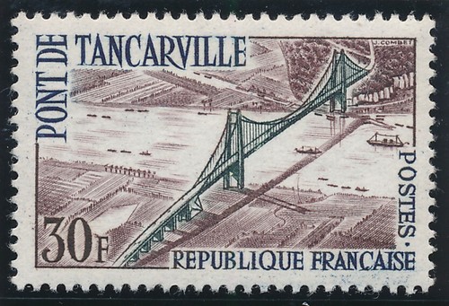 Timbre france 1215 pont - timbre,