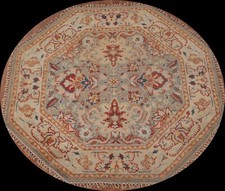 Brun Clair Heriz Serapi Floral