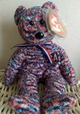 TY Beanie Baby "USA" Bear