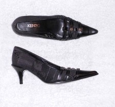 KENZO escarpins cuir noir &