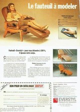 PUBLICITE ADVERTISING 116  1989  Everstyl  fauteuil Elysée Trocadéro  catalogue