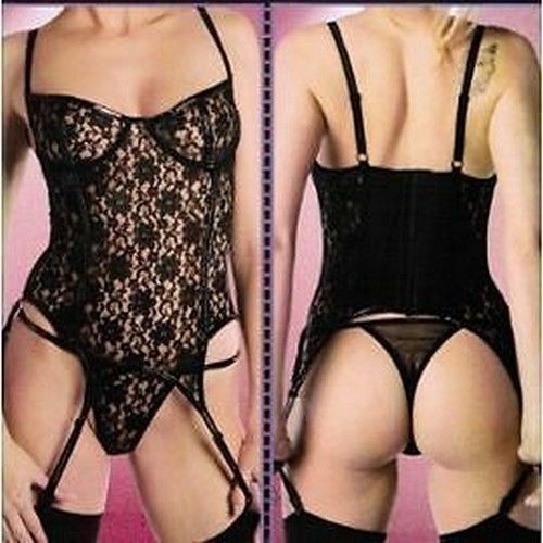 Guêpière bustier dentelle - guêpière/bustier,